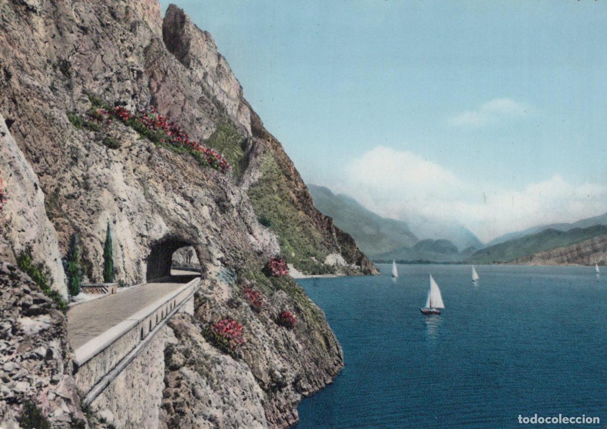 Postais: Italy Lago Garda Strada Gardesana Occidentale Landscape Posted *YAK355