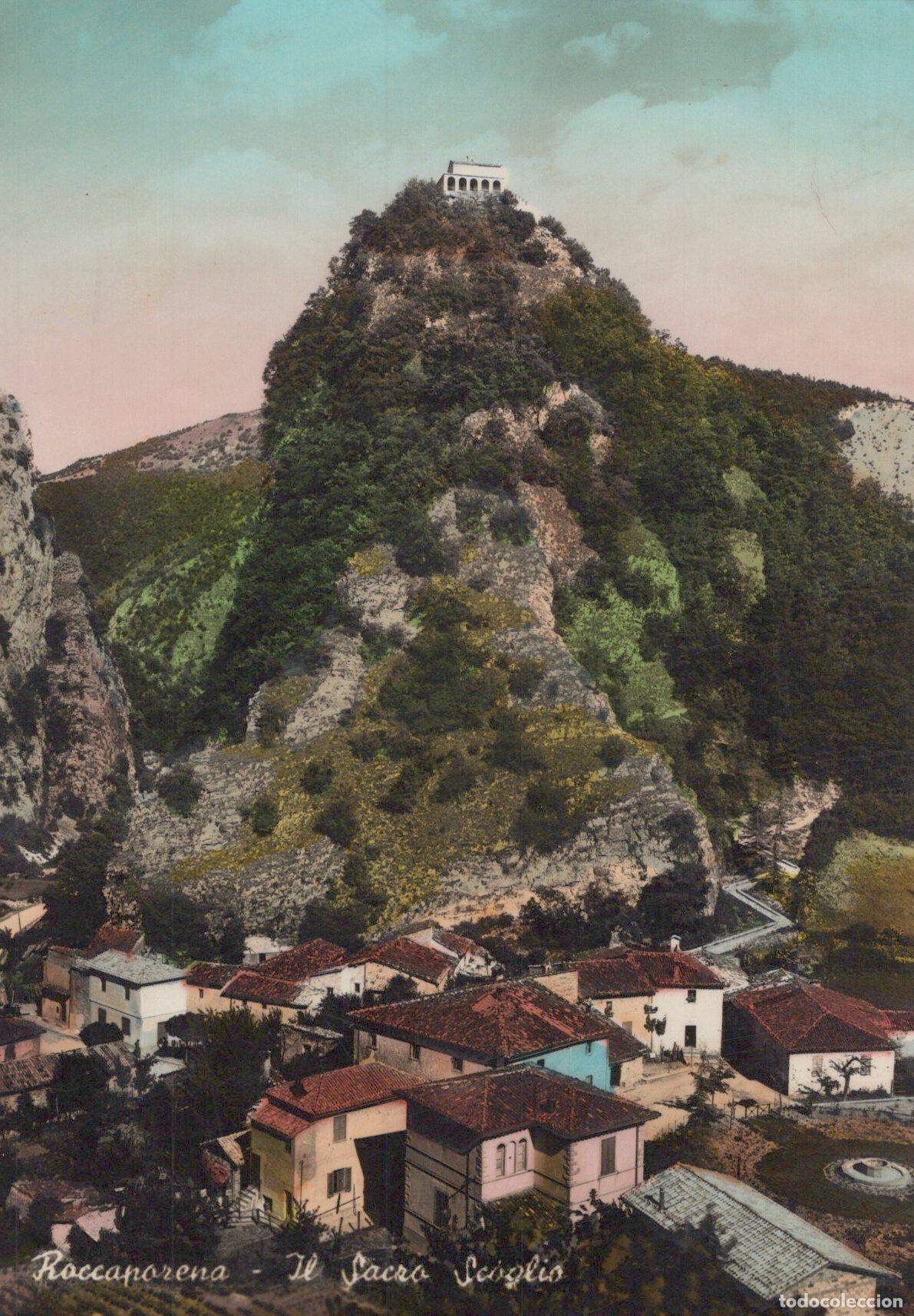 Postais: Italy Roccaporena Sacro Scoglio Landscape Religion Real Photo *YAK547