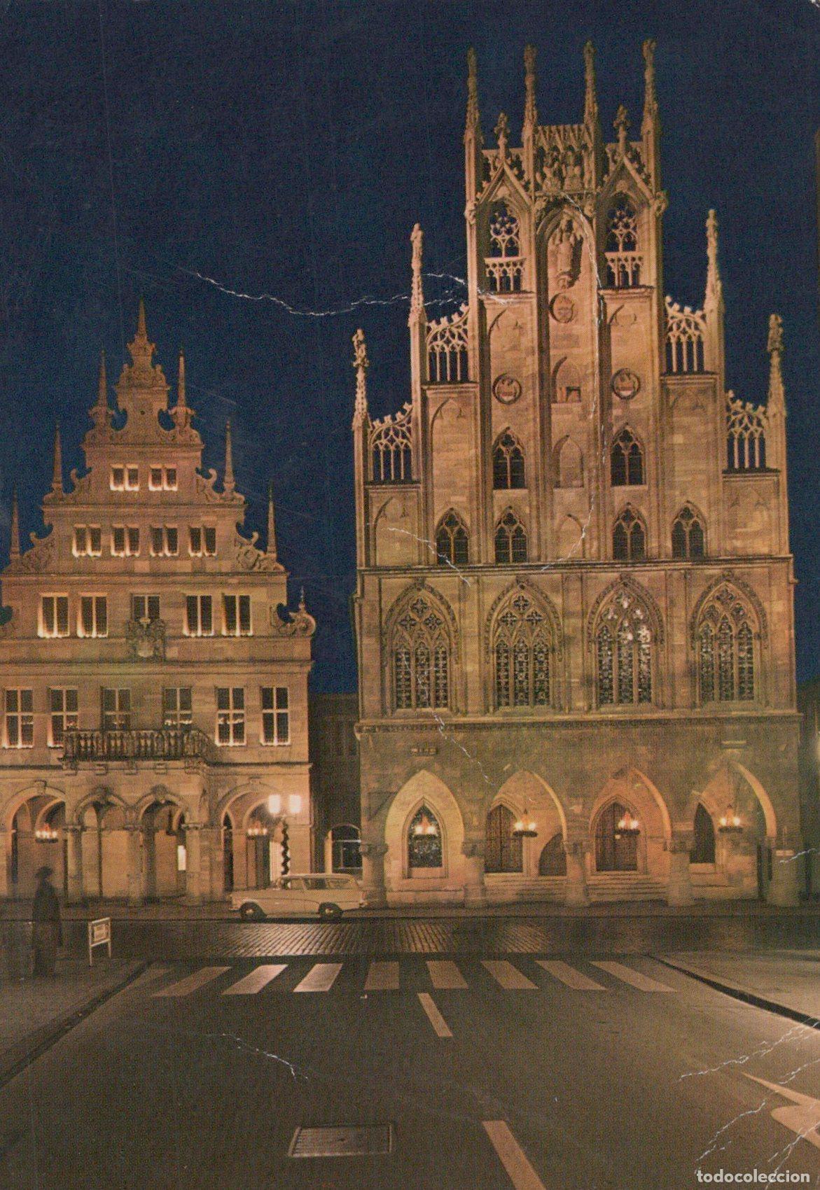 Cartoline: Germany Munster Westf Rathaus und Stadtweinhaus Architektur *YAK636
