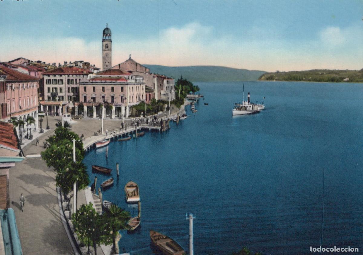 Cartoline: Italy Salo Lago Garda Landscape Con Battello Unposted *YAK419