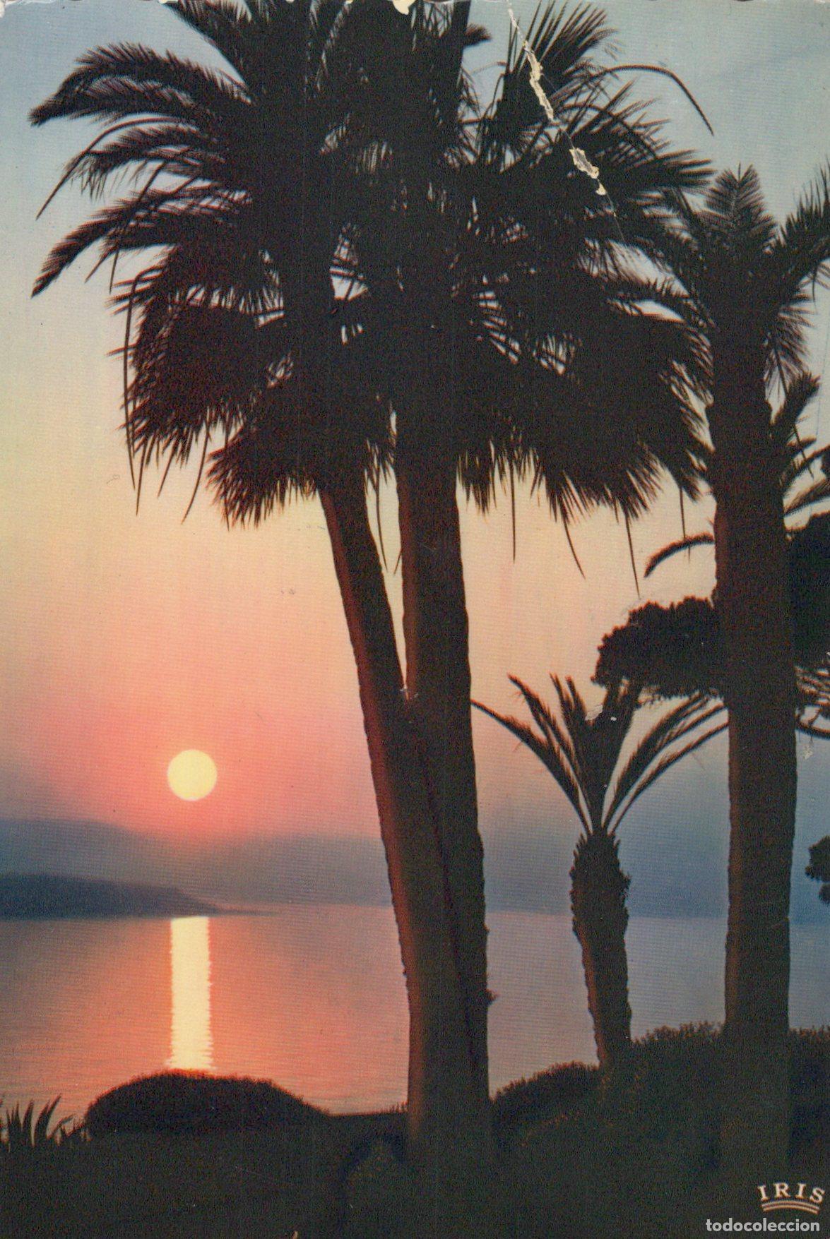 Cartoline: France Cote d'Azur Provence Alpes Sunset Landscape Posted *YAK613