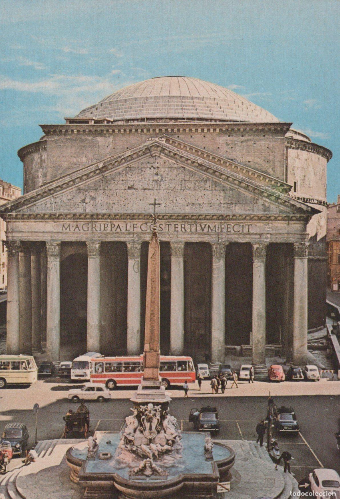 Cartes Postales: Italy Rome Pantheon Architecture Fontana Obelisco Posted Unposted *YAK637