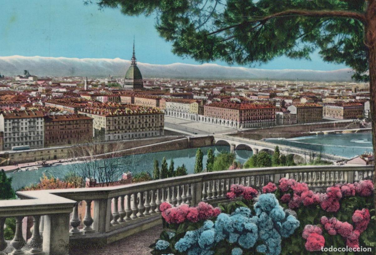 Cartoline: Italy Torino Panorama General View Fiume Po Ponte Architecture *YAK454