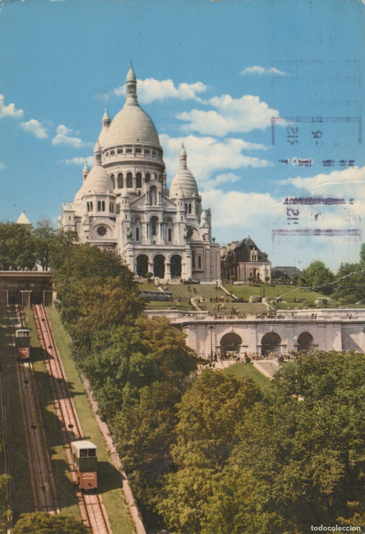 Postkarten: France Paris Ile Basilique du Sacre Cur Funiculaire Architecture *YAK667