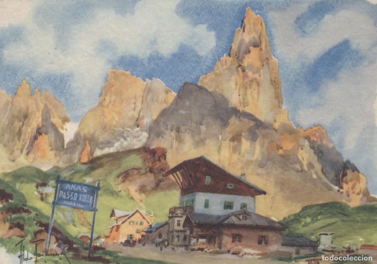 Postcards: Italy Passo Rolle Dolomiti Landscape Mountains Posted *YAK445