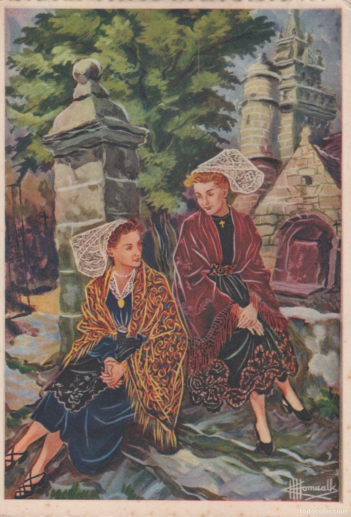 Postcards: France Coatreven Brittany Women in Traditional Costume *YAK484
