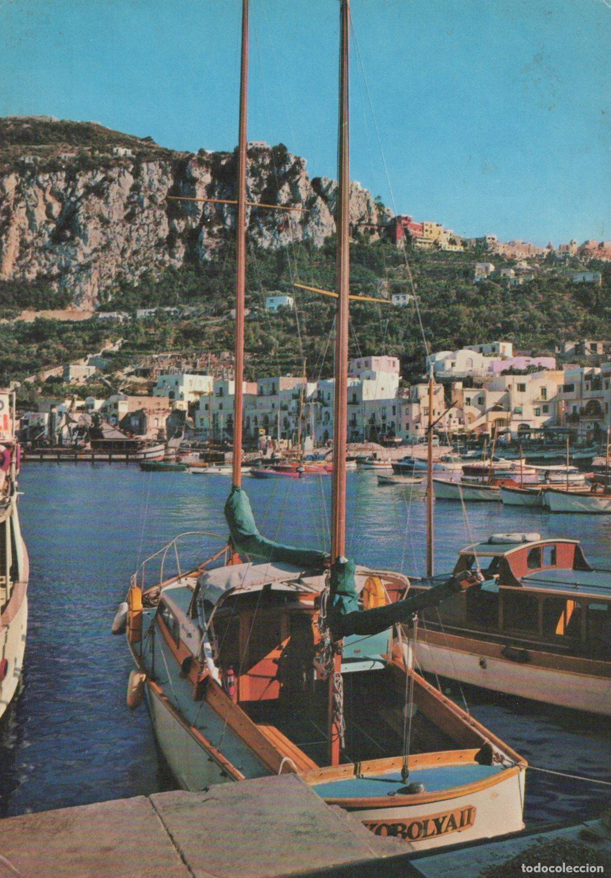 Postales: Italy Capri Marina Grande Porto Barche Vela Posted *YAK510