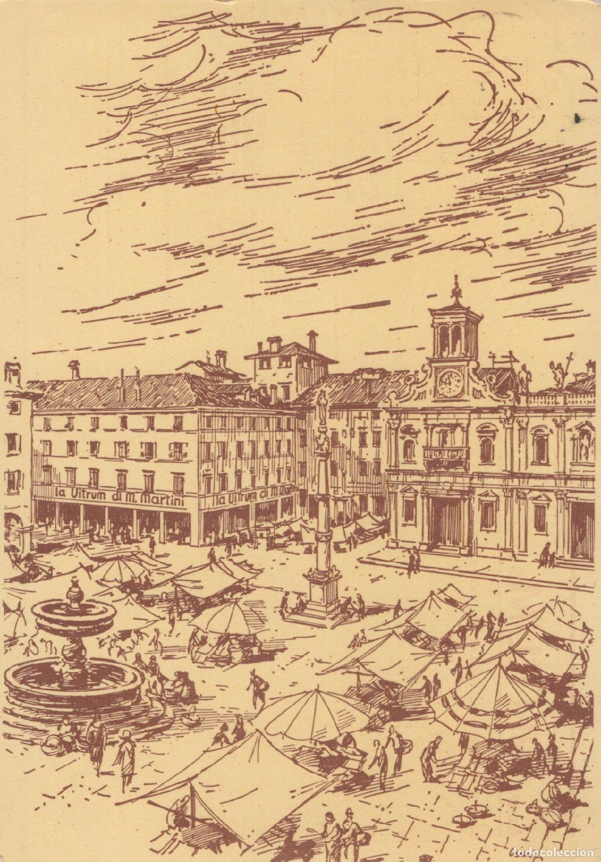 Cartoline: Italy Udine Piazza Matteotti Mercato Architecture Posted *YAK757
