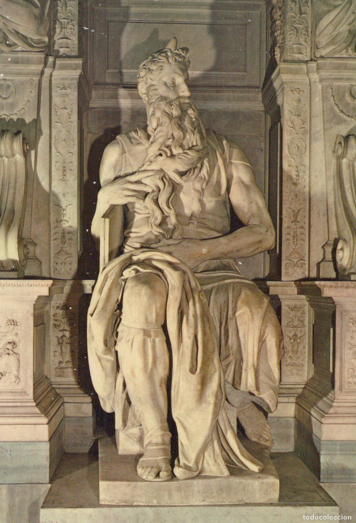 Postcards: Italy Rome St Peter in Vincoli Moses Michelangelo Sculpture Unposted *YAK797