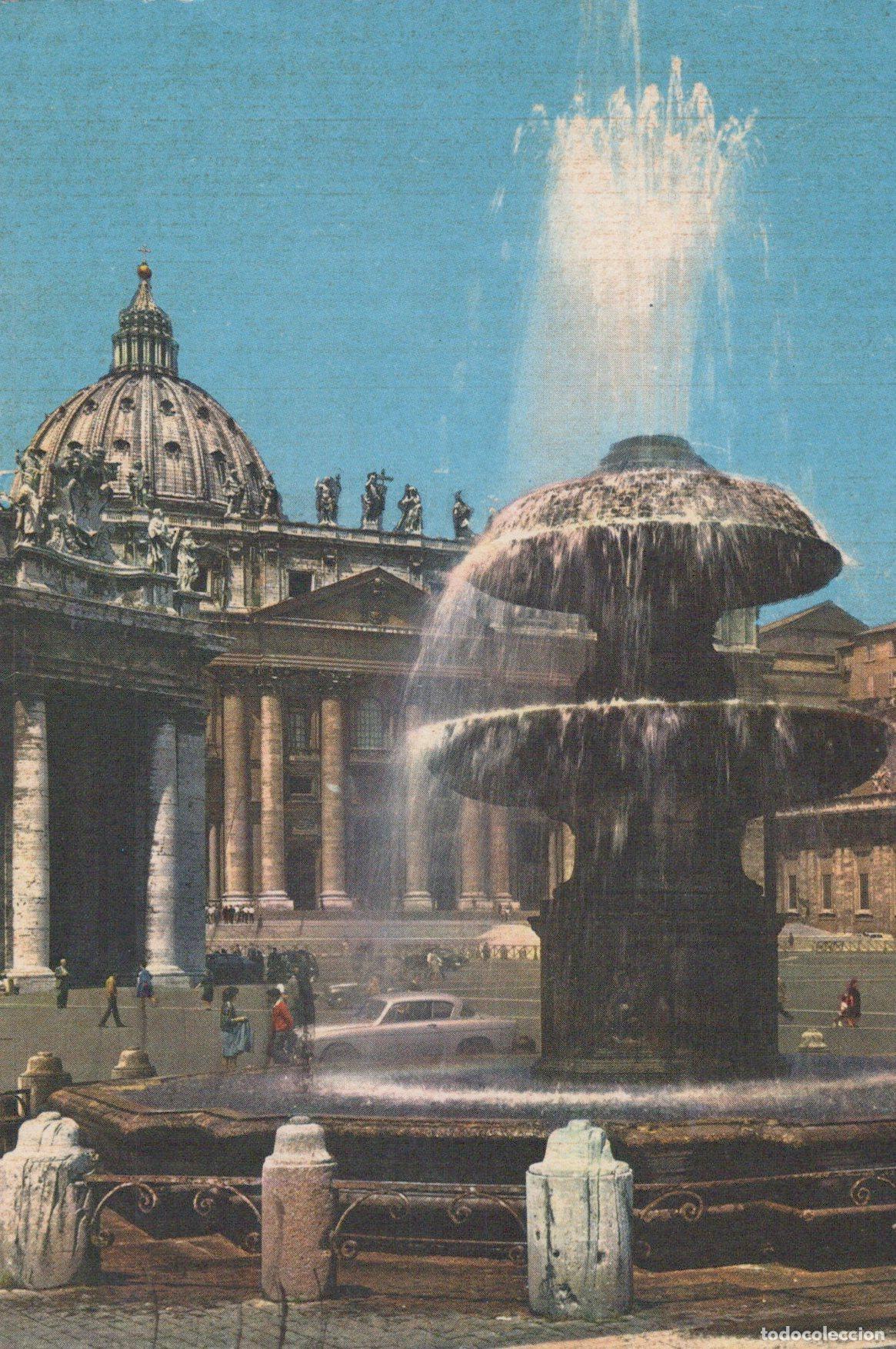 Postcards: Vatican City St Peter Fountain and Dome *YAK808