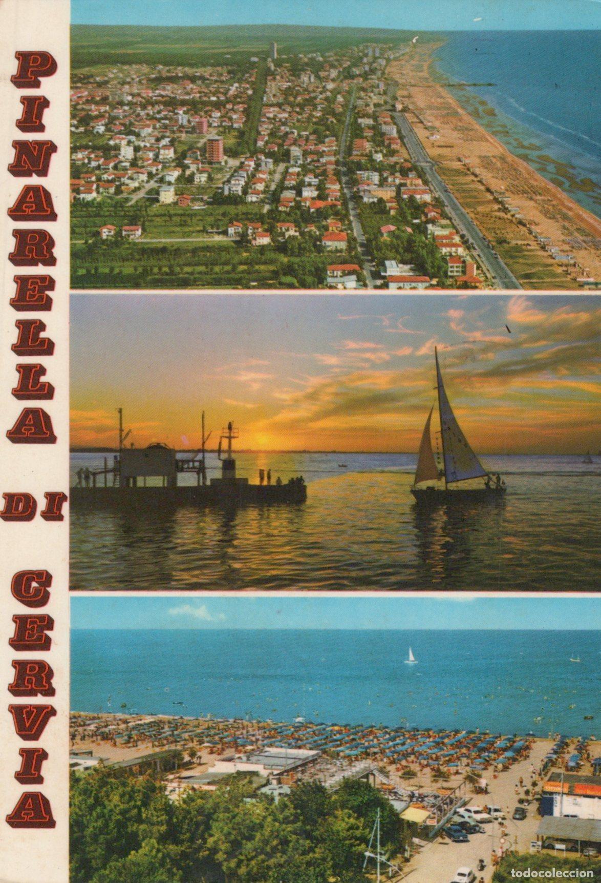 Cartes Postales: Italy Pinarella Cervia Landscape Spiaggia Mare Posted *YAK619