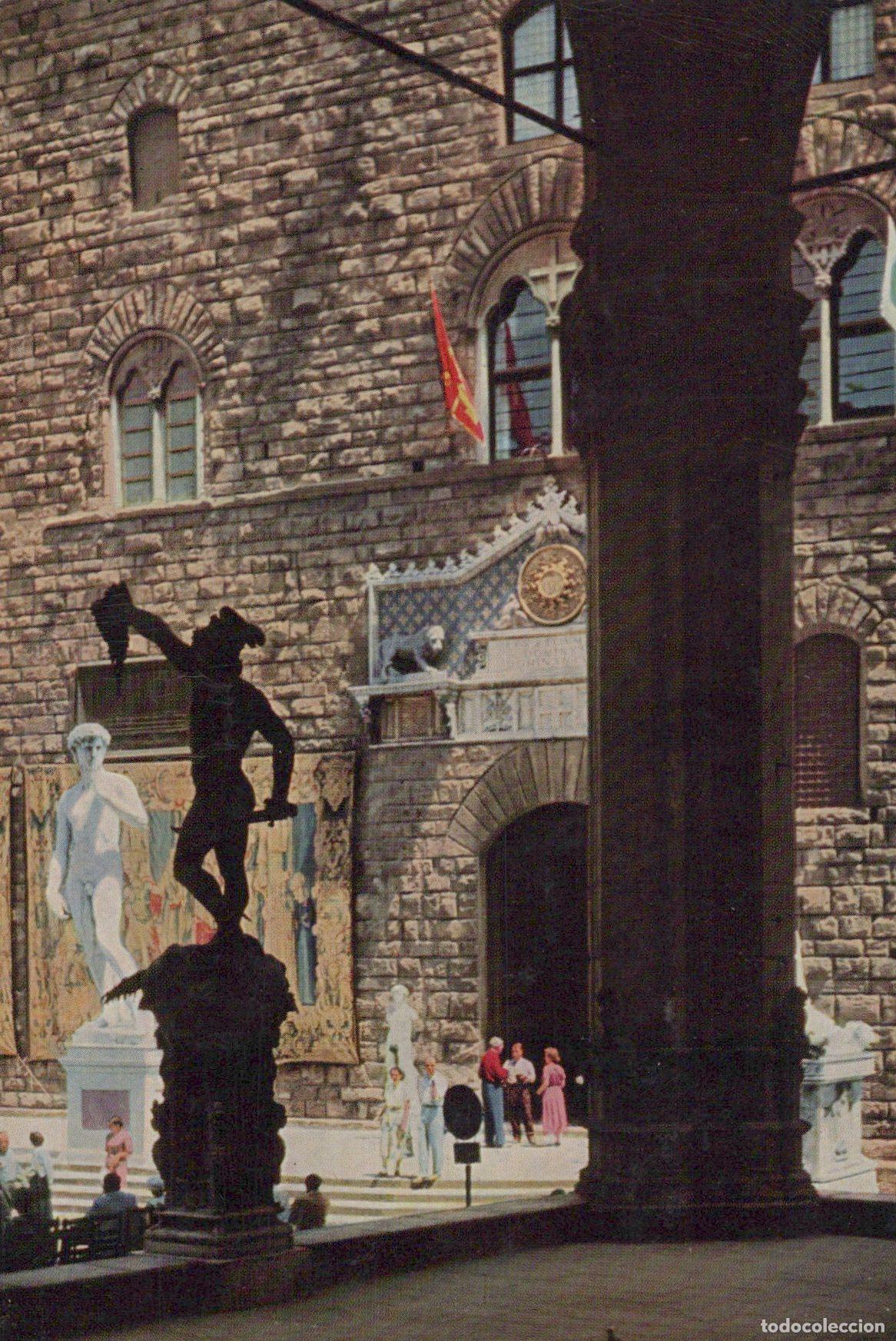 Postkarten: Italy Florence Piazza della Signoria Loggia Dei Lanzi Arte Posted *YAK903