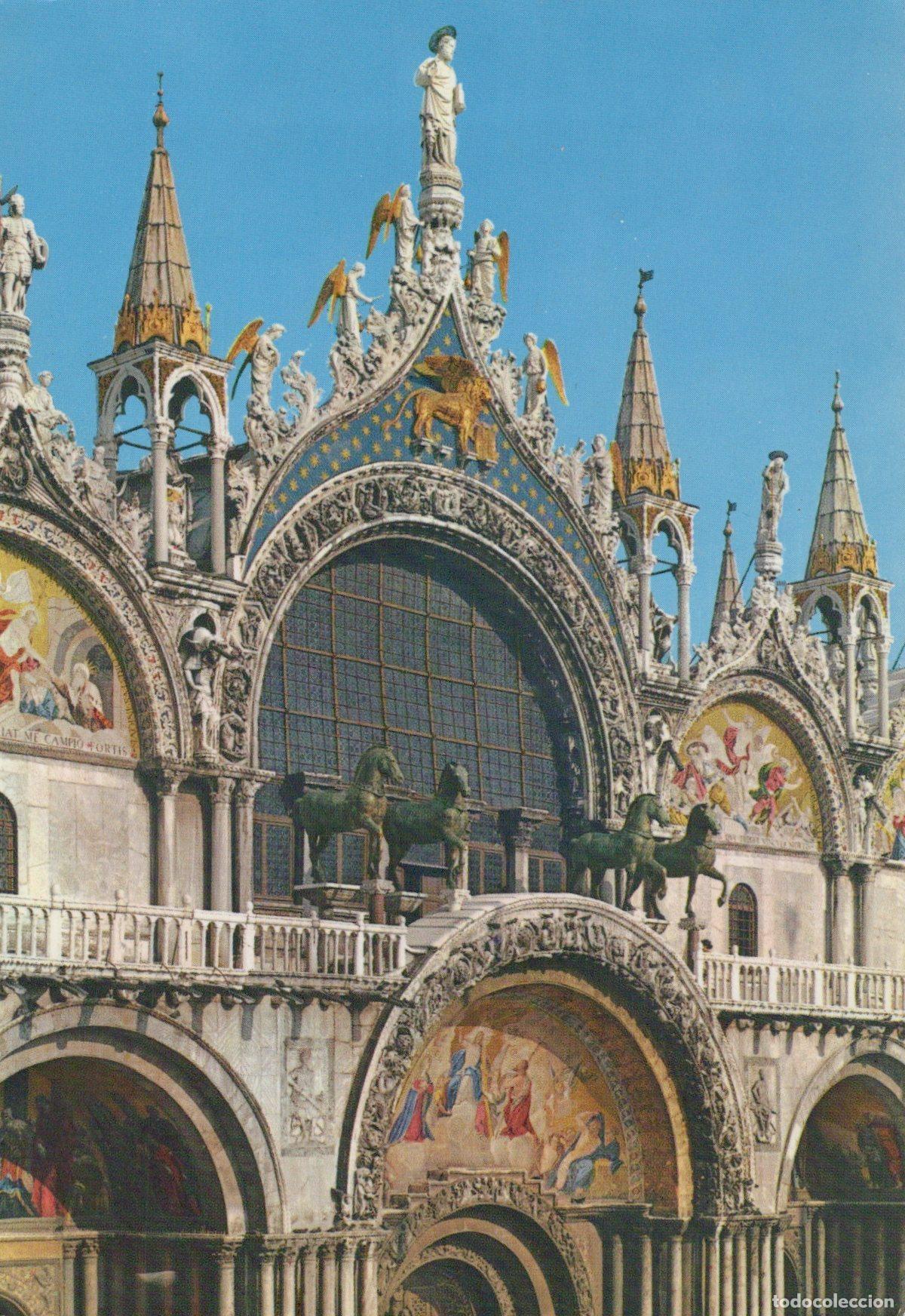 Postais: Italy Venezia Basilica San Marco Dettaglio Architecture Posted *YAK933
