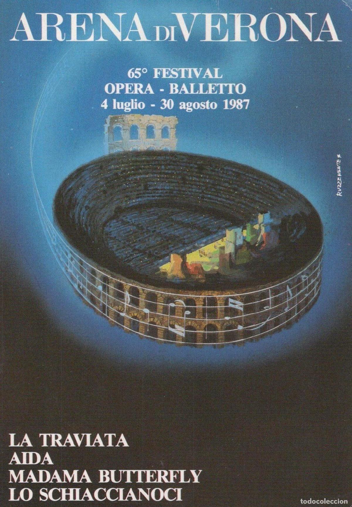 Postales: Italy Verona Arena Festival Opera Balletto Unposted *YAK981
