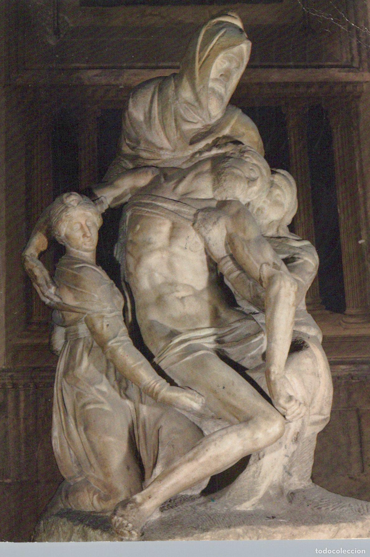 Postkarten: Italy Florence Cathedral Pieta Michelangelo Arte Sculpture Posted *YAK674