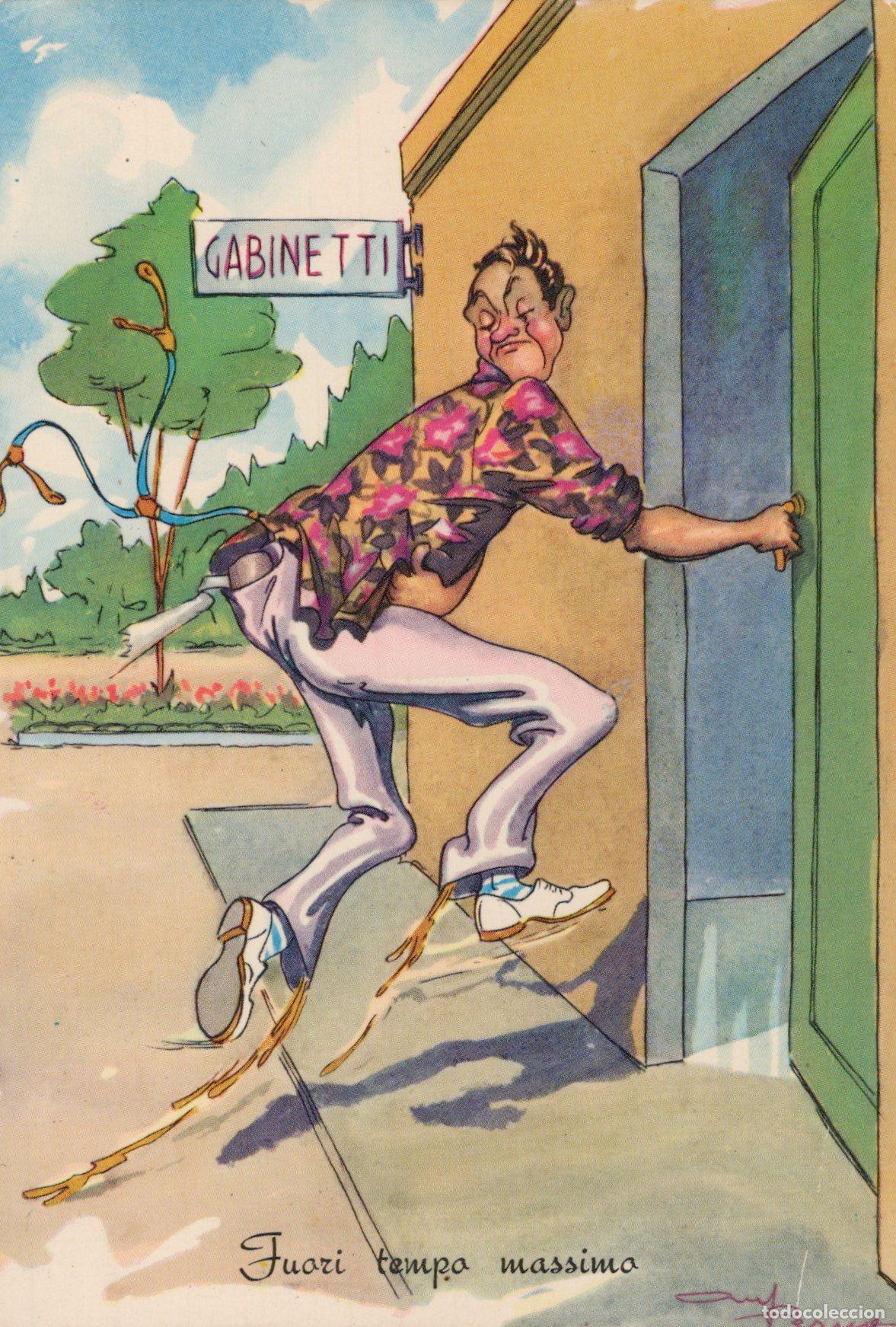Postales: Italy Umorismo Gabinetti Fuori Tempo Massimo Caricatura Unposted *YAK685