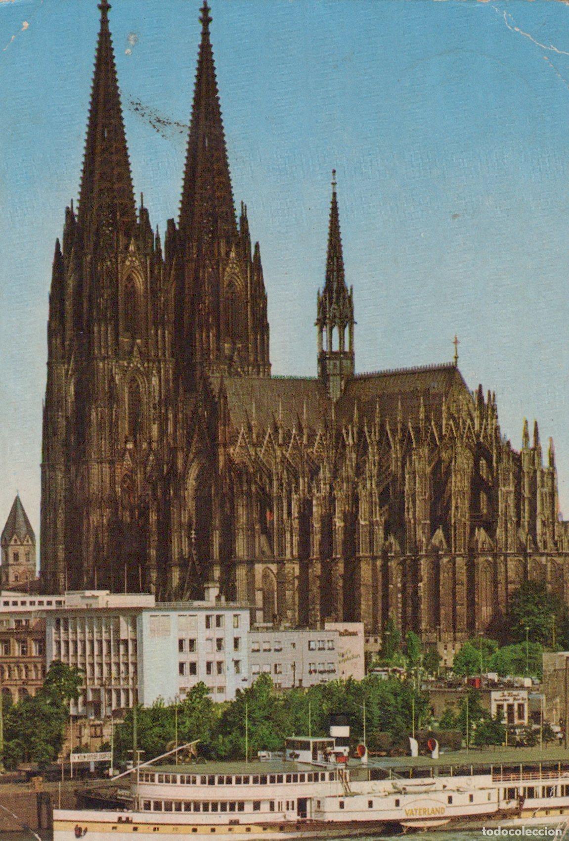 Postkarten: Germany Cologne Nordrhein Westfalen Cologne Dom mit Rheinufer *YAK710