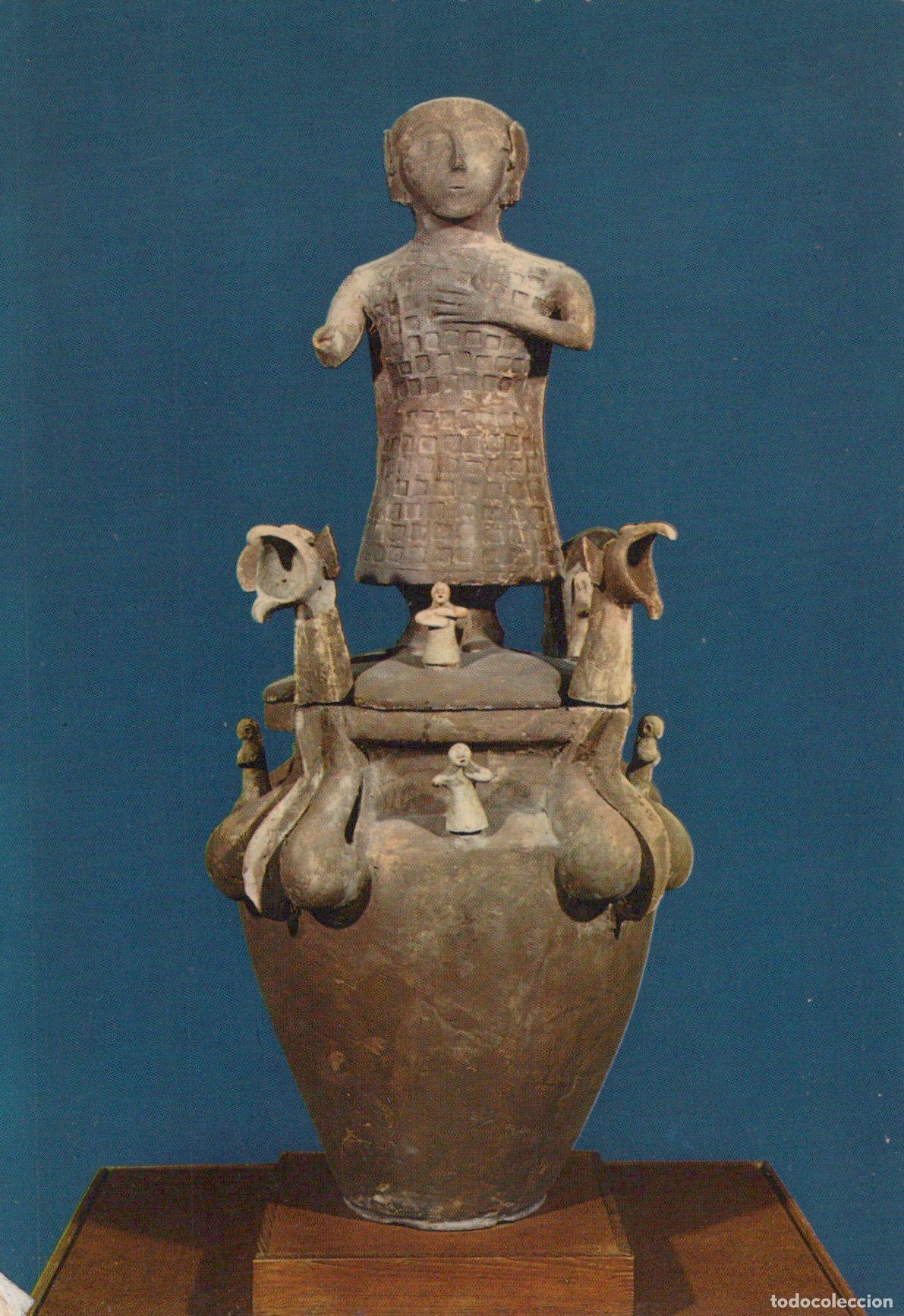 Postkarten: Italy Chiusi Etruscan Museum Paolozzi Funerary Urn *YAK755