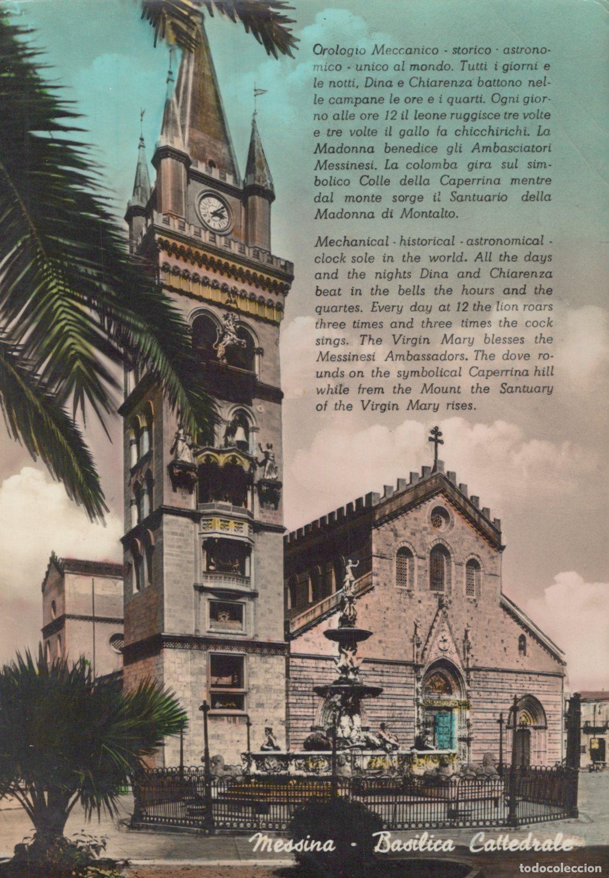 Postales: Italy Messina Basilica Cathedral Architecture Real Photo Unposted *YAK765