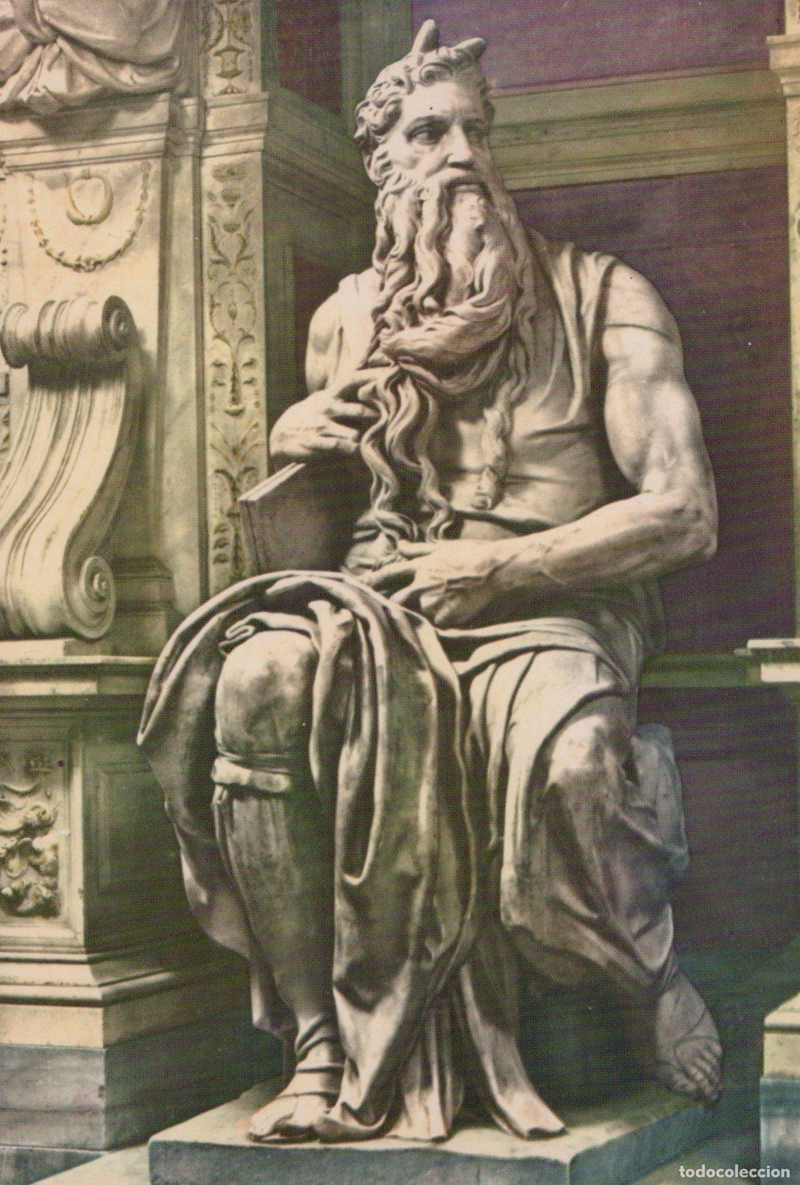 Cartes Postales: Italy Rome Moses Michelangelo Sculpture Arte Posted Unposted *YAK799