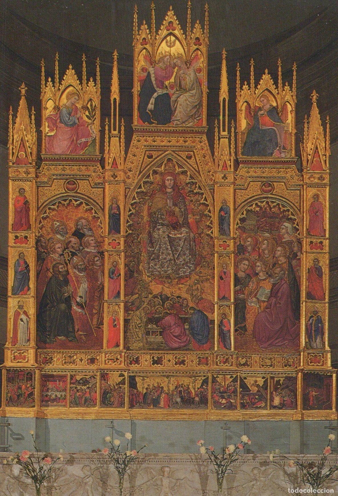 Postales: Italy Montepulciano Cathedral Taddeo Bartolo Trittico Arte Unposted *YAK859