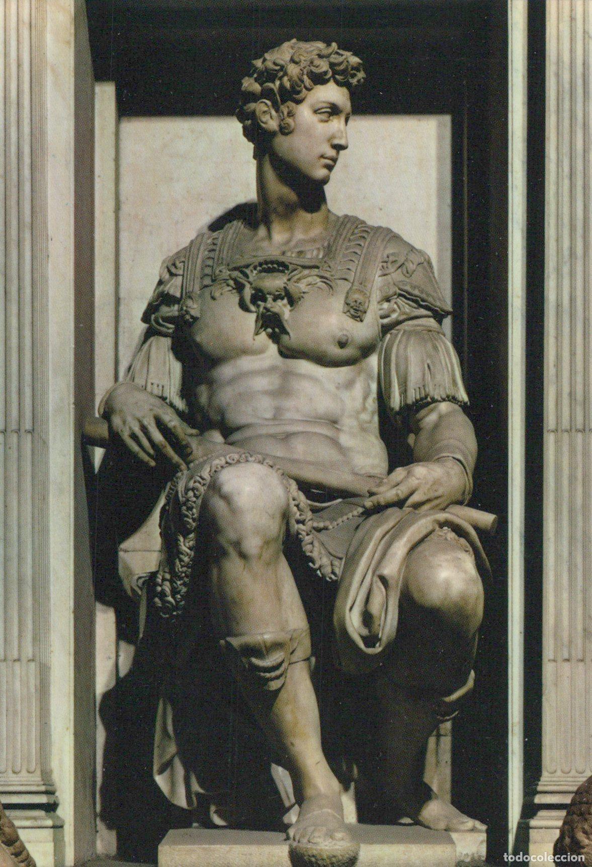 Postkarten: Italy Florence Cappelle Medicee Giuliano Medici Sculpture Unposted *YAK855
