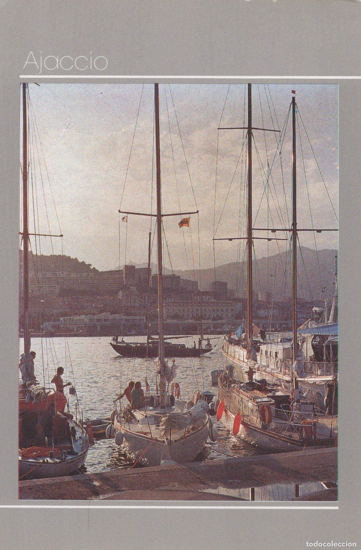 Postkarten: France Ajaccio Port Plaisance Voiliers Bateaux Posted *YAK875