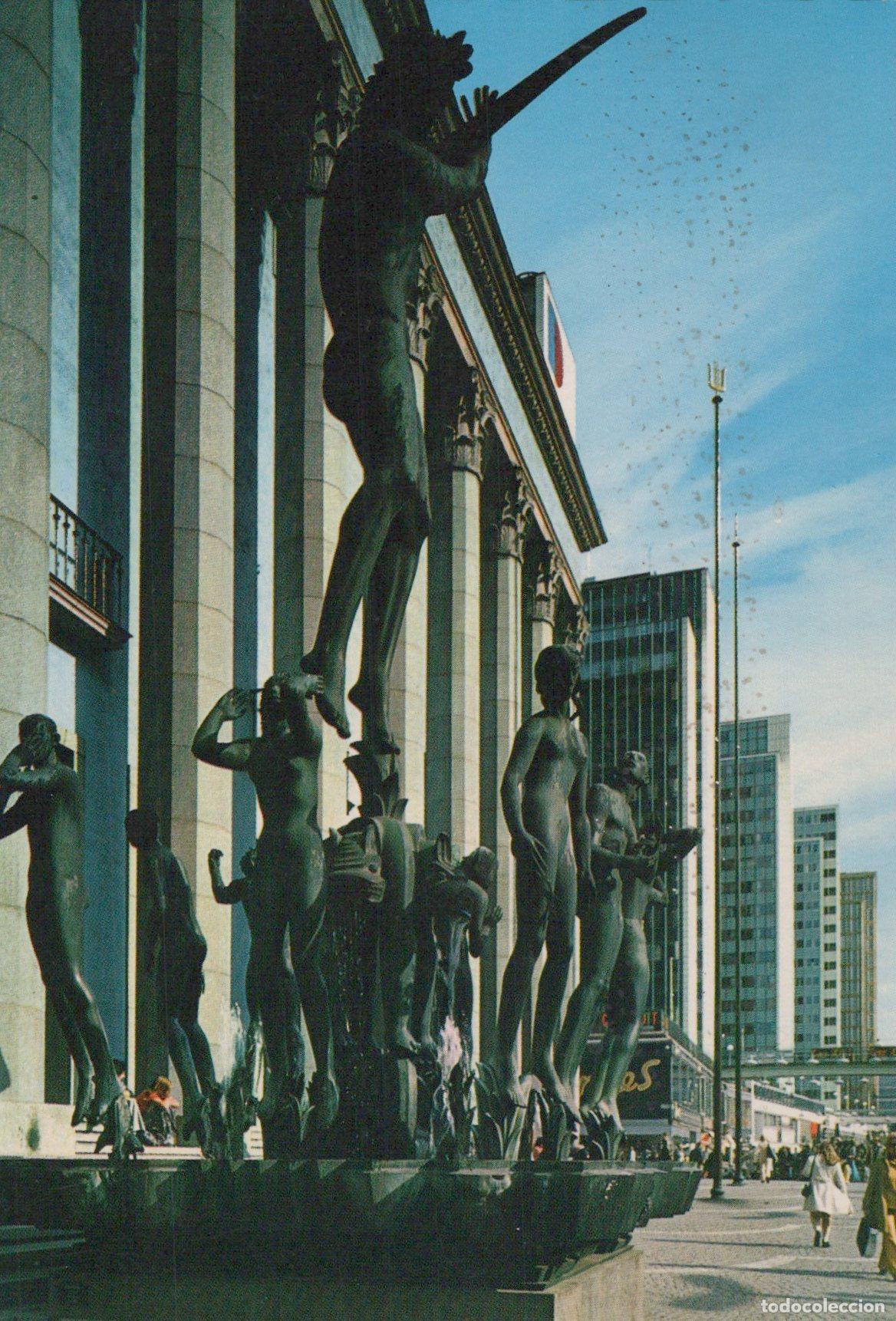 Postales: Sweden Stockholm County Konserthuset Orpheus Fountain *YAK970