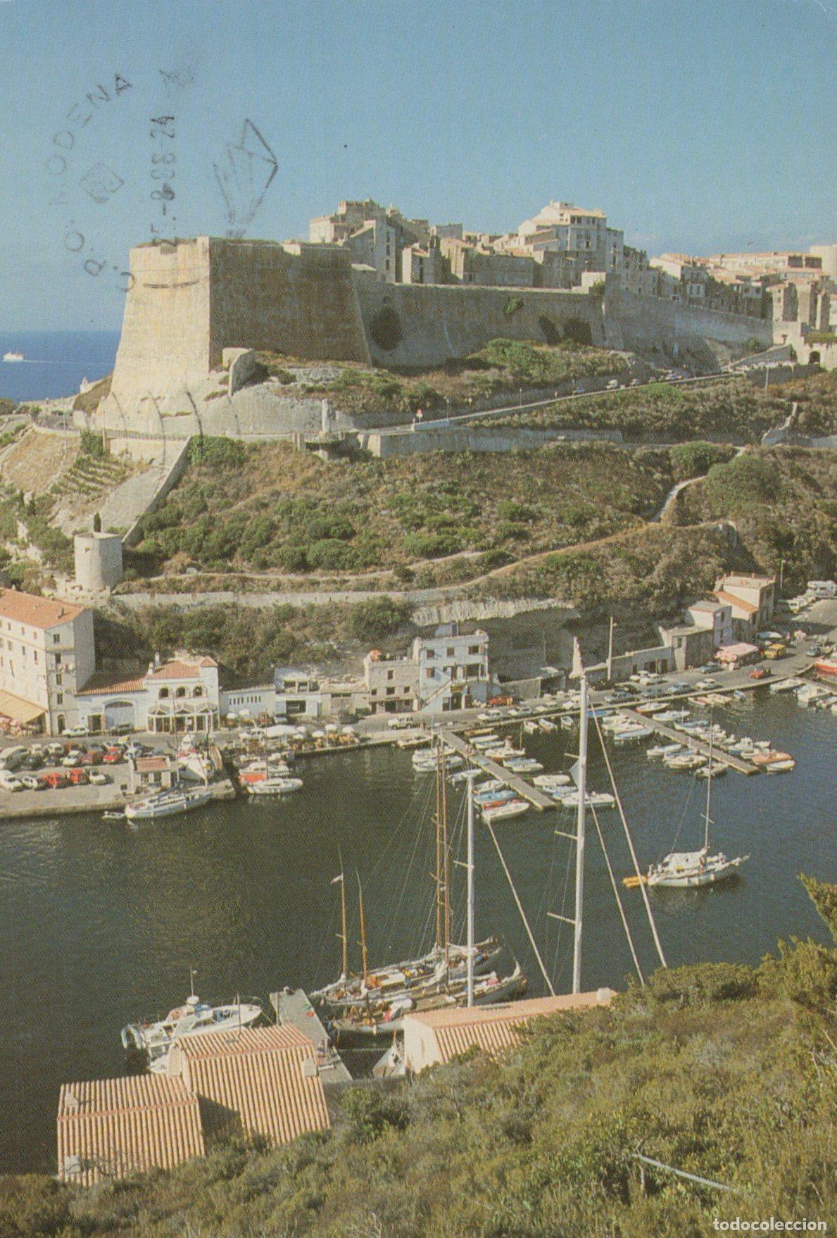 Postales: France Bonifacio Citadelle Port Plaisance Architecture Marine *YAK999