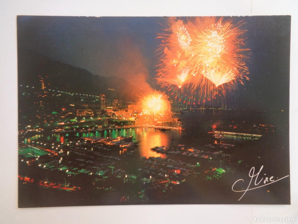 Cartoline: POSTAL DE MONACO : FUEGOS ARTIFICIALES EN EL PRINCIPADO