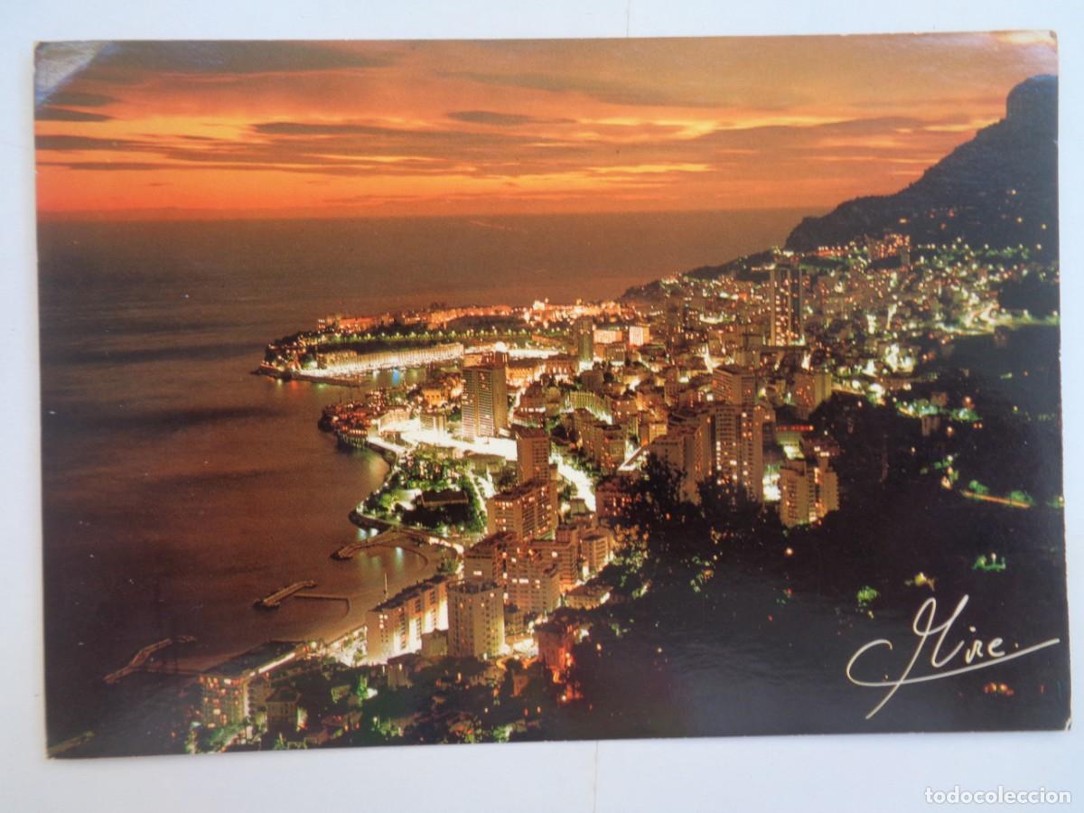 Postais: POSTAL DE MONACO : CREPUSCULO SOBRE EL PRINCIPADO