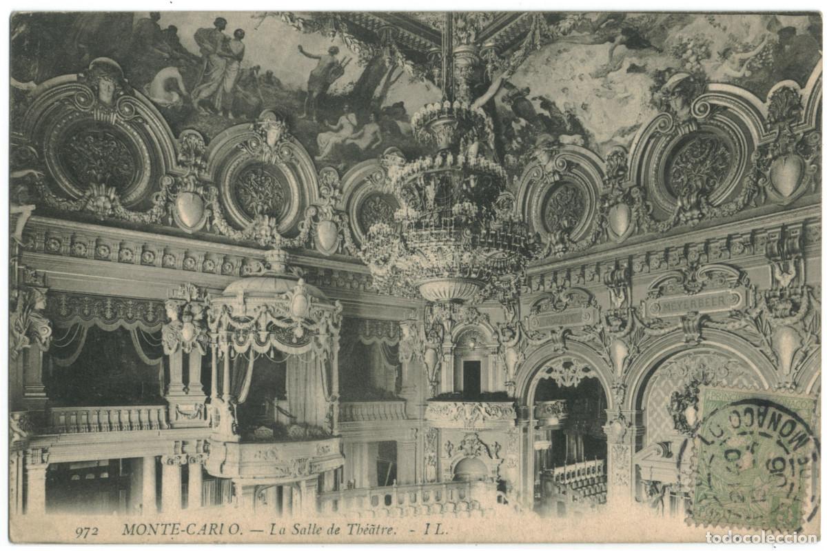 Postcards: MONTECARLO_La salle de Th&eacute;&acirc;tre_IL.; 972 / Teatros M&oacute;naco