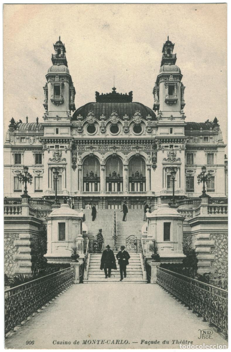 Postcards: MONTECARLO_Fa&ccedil;ade du Th&eacute;&acirc;tre_ND; 906 / Teatros M&oacute;naco