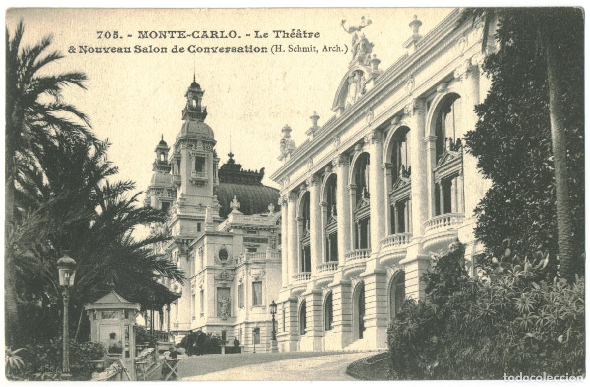 Cartoline: MONTECARLO_Th&eacute;&acirc;tre & Nouveau Salon de Conversation_Giletta; 705. Photo H. Schmit / Teatros M&oacute;naco