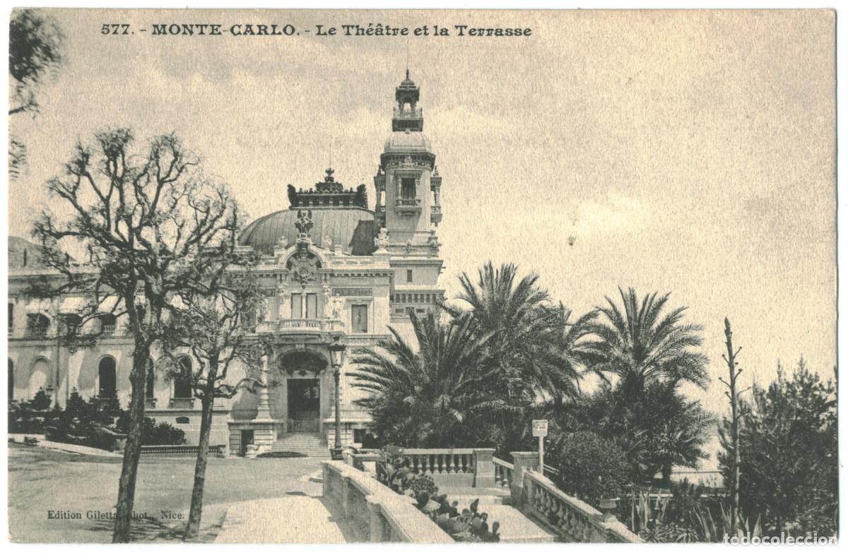 Cartoline: MONTECARLO_Th&eacute;&acirc;tre et Terrasse_Giletta; 577 / Teatros M&oacute;naco