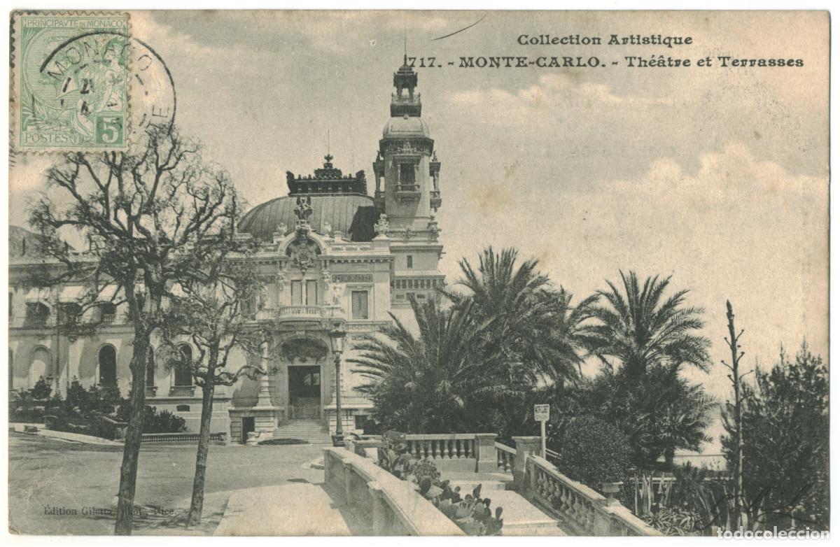 Cartoline: MONTECARLO_Th&eacute;&acirc;tre et Terrasses_Giletta (Collection Artistique; 717) / Teatros M&oacute;naco