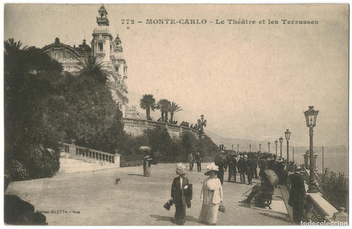 Postales: MONTECARLO_Le Casino et les Terrasses_Giletta; 772 / Teatros M&oacute;naco