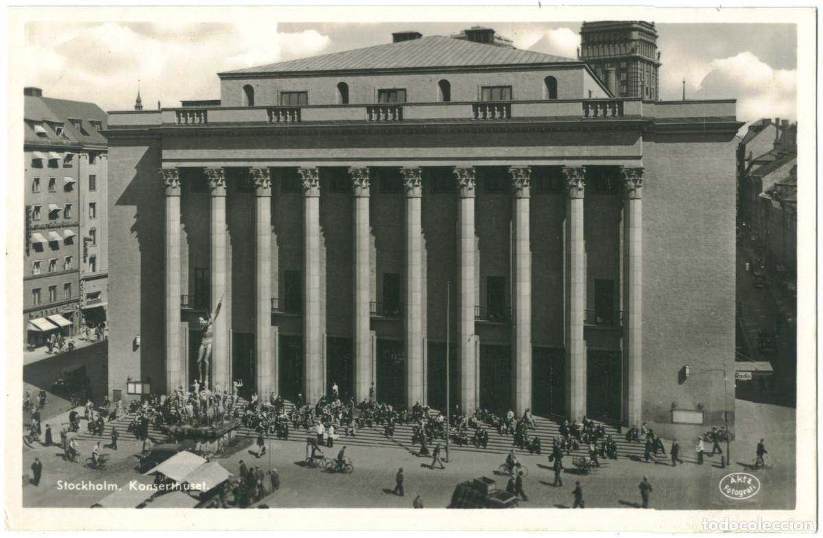 Postales: STOCKHOLM_Konserthuset_&Auml;kta; 11754 / Teatros Suecia