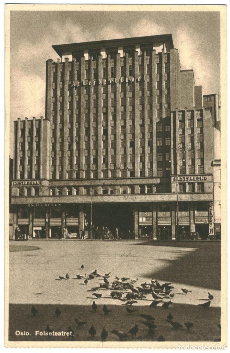 Postales: CHRISTIANIA (Oslo)_Folketeatret_Grans / Teatros Noruega
