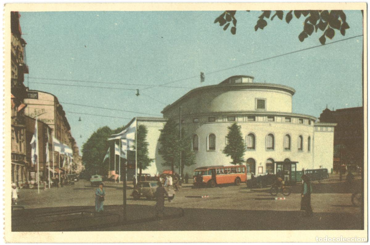 Postales: HELSINKI (Helsingfors)_Ruotsalainen teatteri_Kuvataide Bildkonst; 198-12 / Teatros Finlandia
