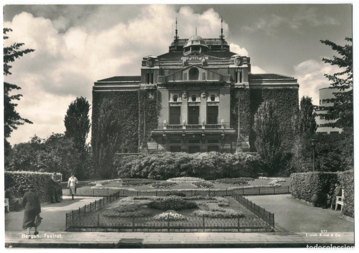 Postales: BERGEN_Teatret_Enerett Mittet; 872 / Teatros Noruega