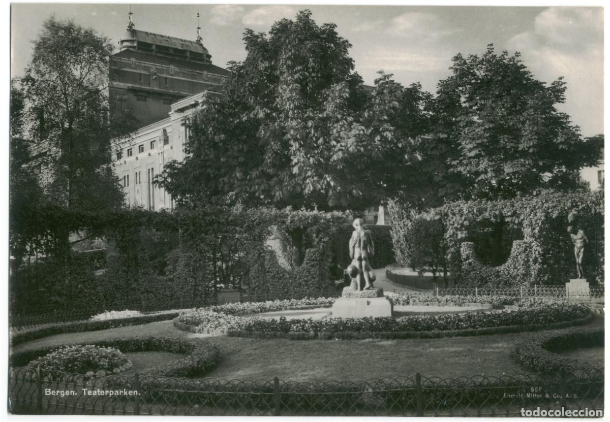 Postales: BERGEN_Teaterparken_Enerett Mittet; 851 / Teatros Noruega
