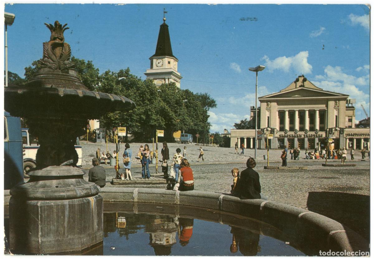 Postales: TAMPERE (Tammerfors)_Keskustori_PR Kortti / Teatros Filandia