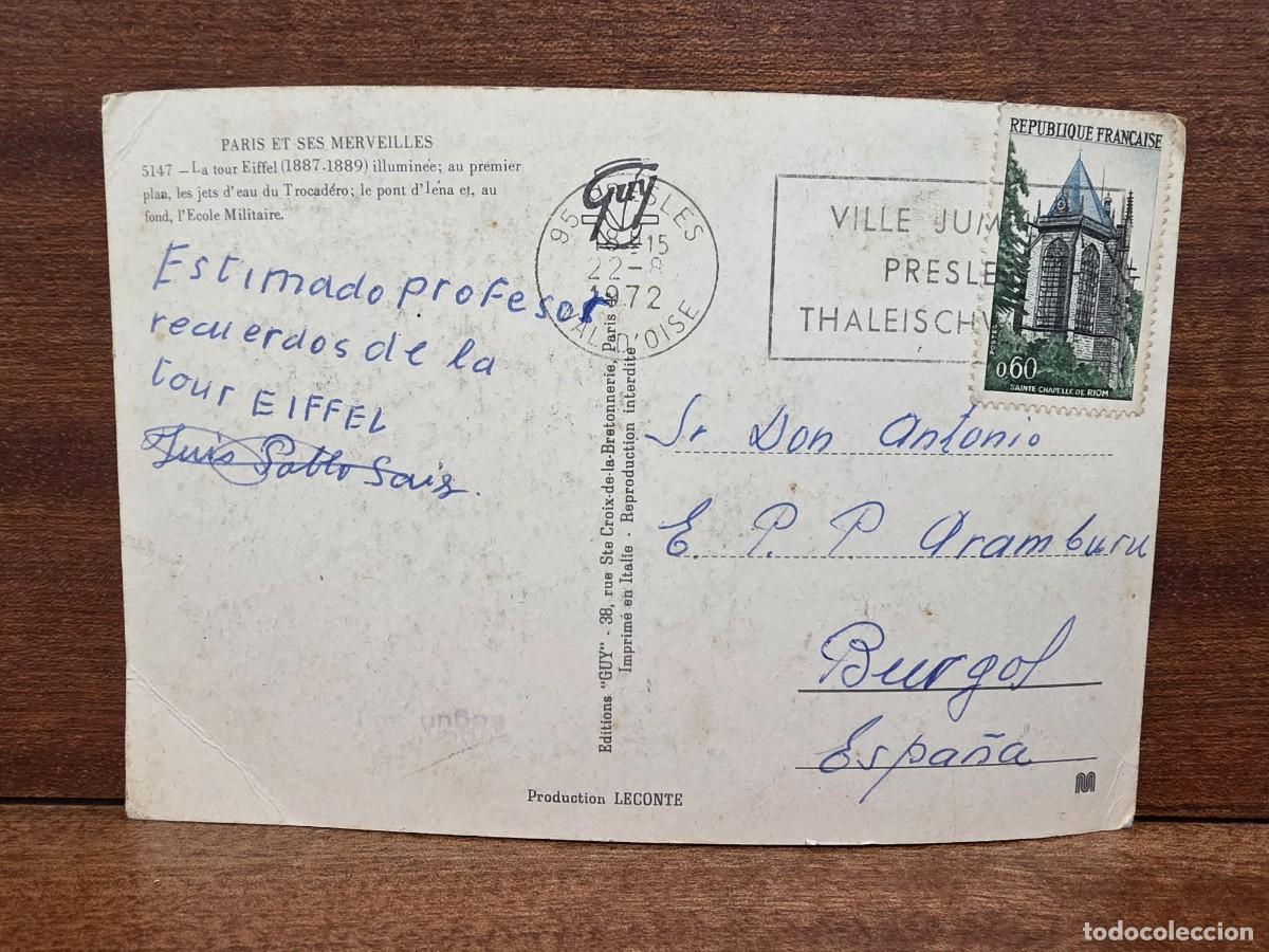 Postales: &rdquo;&rdquo;POSTAL DE FRANCIA&rdquo;&rdquo;...1972... - Foto 2