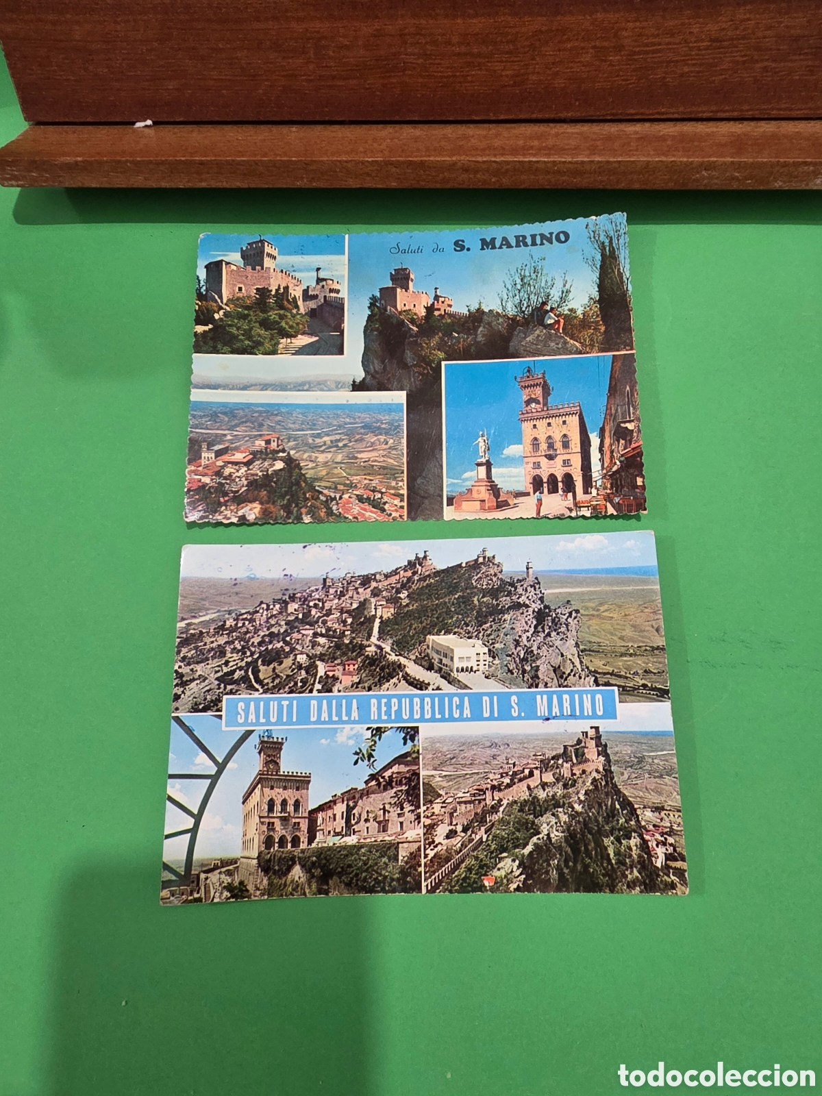 Postales: &rdquo;&rdquo;DOS ANTIGUAS POSTALES DE SAN MARINO&rdquo;&rdquo;...1960...ESCRITAS Y CIRCULADAS...