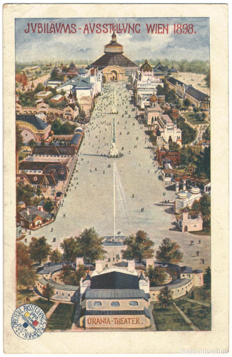 Postales: WIEN_Urania Theater. Jubil&auml;ums Ausstellung 1898_Dryck / Teatros Austria