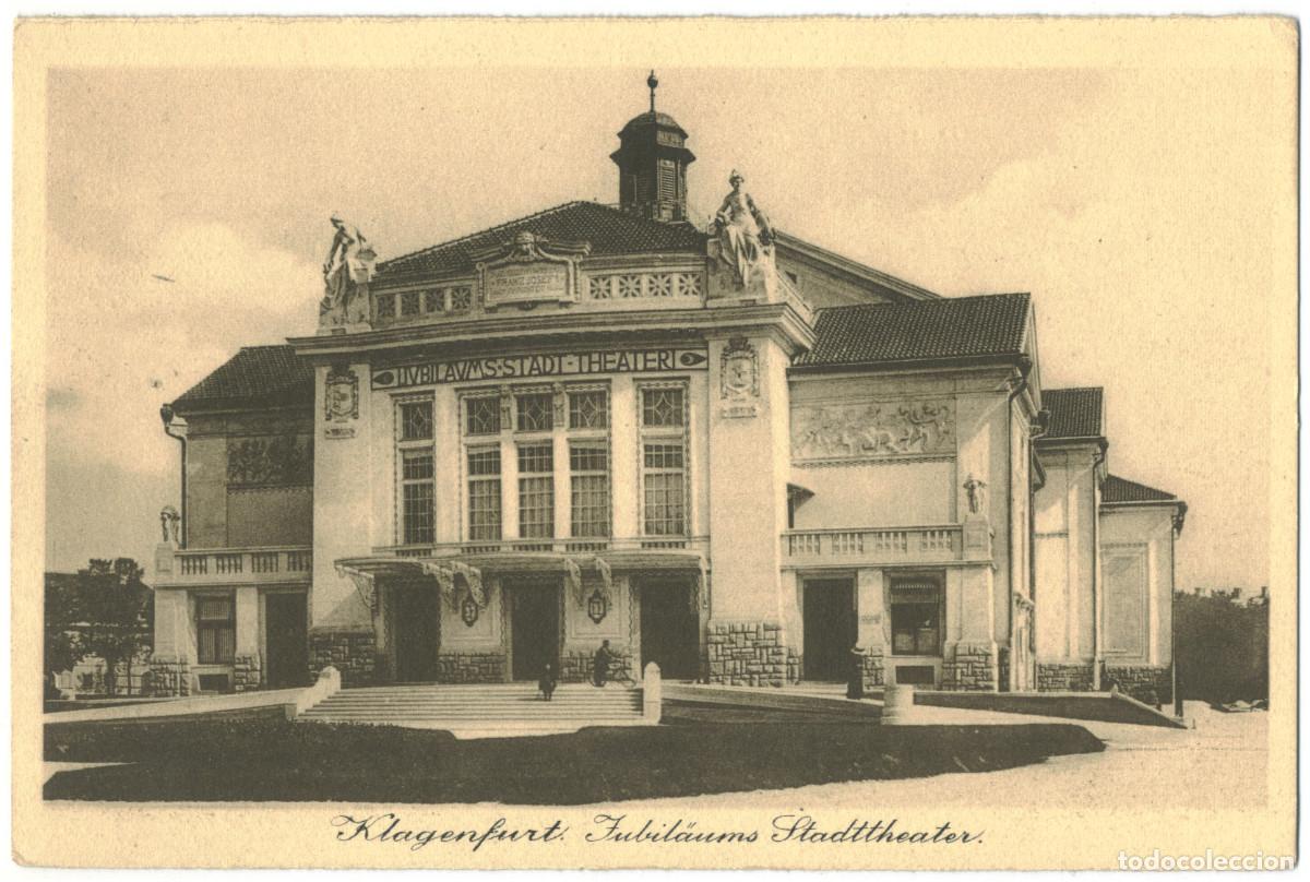 Postales: KLAGENFURT_Jubil&auml;ums Stadttheater_Gutenberghaus in Klagenfurt; 276 / Teatros Austria