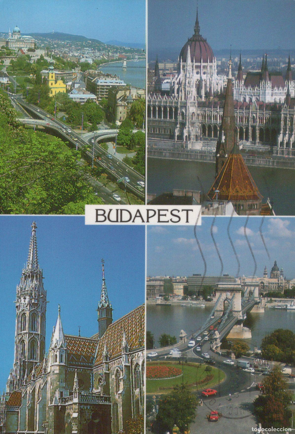 Cartoline: Hungary Budapest City Views Parliament Matthias Church Elizabeth Bridge *YAM001