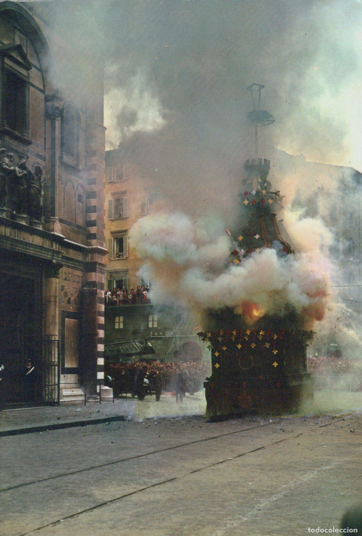 Cartoline: Italy Florence Scoppio del Carro Explosion Easter Festival *YAM010