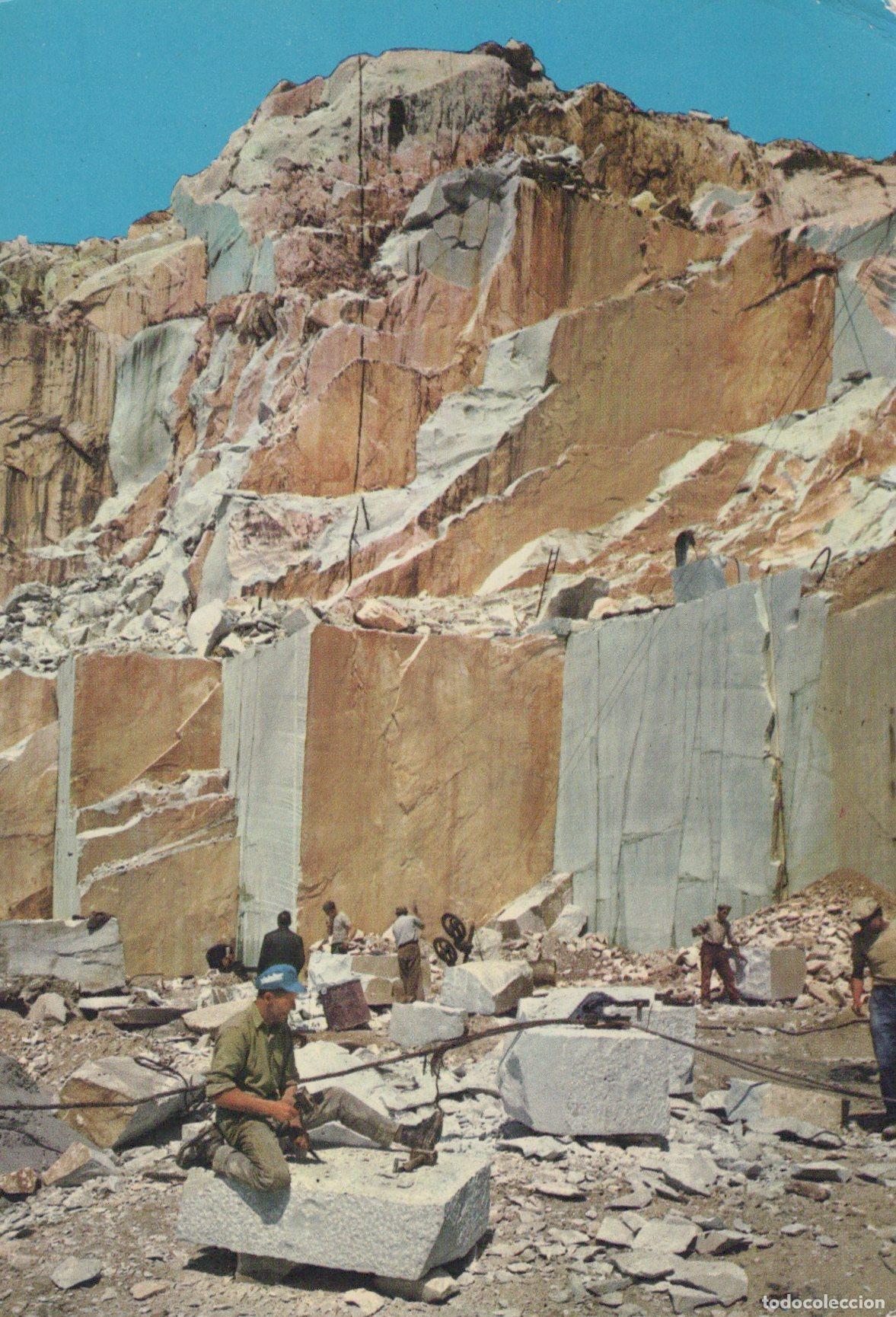 Cartoline: Italy Carrara Alpi Apuane Marble Quarry Workers Mining Stone 1960s *YAM009
